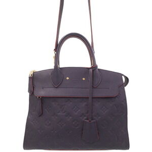Louis Vuitton Monogram Empreinte Pont Neuf Bag Marine Rouge Blue Blue